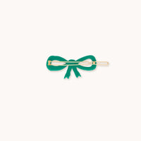 Bow Big Clip - Emerald - Parkette.