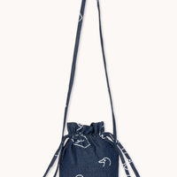 Big Swans Denim Bucket Bag