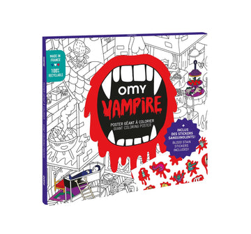 Vampire Giant Colouring Poster + Stickers - Parkette.