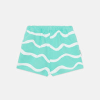 Waves Shorts in Mint