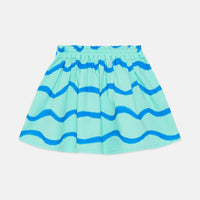 Waves Short Skirt in Mint