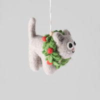 Ernest Cat Felt Ornament