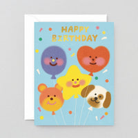 Happy Birthday Balloon Gang Greeting Card