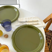 Rolli Dinner Plate in Olive - Set of 4 - Parkette.