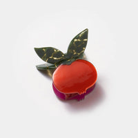 Red Pomegranate Fruit Hair Claw with Butterfly Clip Handle - Parkette.