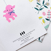Baby Mobile Note Card - Parkette.