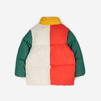 Color Block Padded Anorak - Parkette.