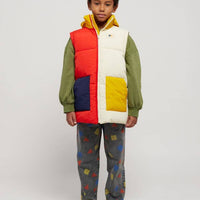 Color Block Padded Anorak - Parkette.