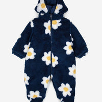 Baby Big Flower All Over Sheepskin Overall - Parkette.