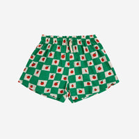 Tomato All Over Ruffle Shorts - Parkette.