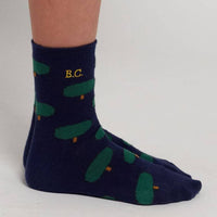 GREEN TREE ALL OVER LONG SOCKS - Parkette.