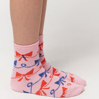 Rainbow and Ribbon All Over Short Socks 2-pack - Parkette.