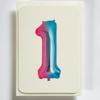 Birthday Balloon No. 1 Greeting Card - Parkette.