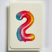 Birthday Balloon No. 2 Greeting Card - Parkette.