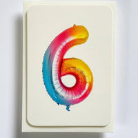 Birthday Balloon No. 6 Greeting Card - Parkette.