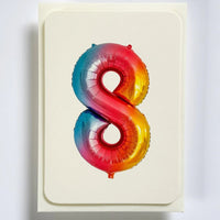 Birthday Balloon No. 8 Greeting Card - Parkette.