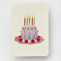 Lavender Cream Blancmange Greeting Card - Parkette.