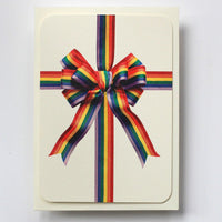 Rainbow Bow Greeting Card - Parkette.