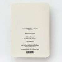 Saffron Cream Blancmange Greeting Card - Parkette.