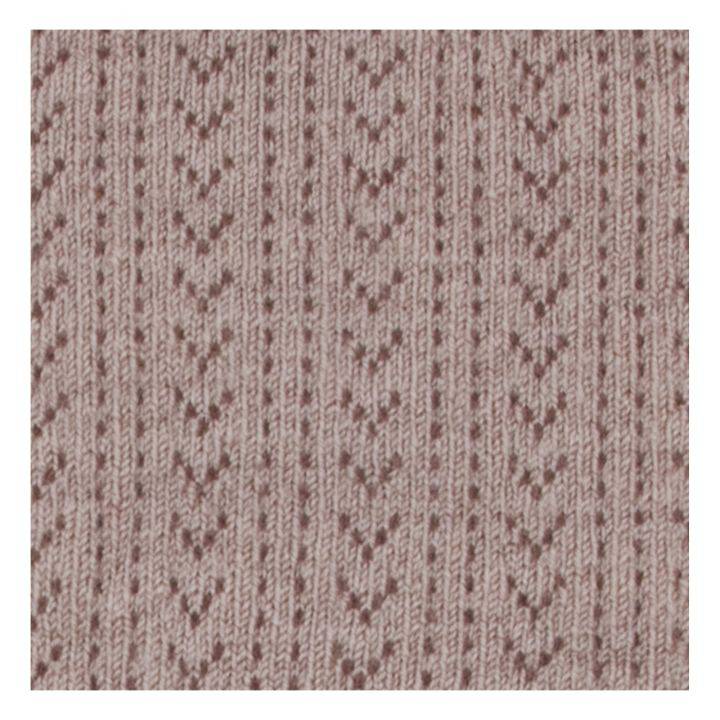 Angelique Pointelle Merino Wool Tights - Dusty Pink - Parkette.