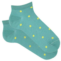 Polka Dot Print Trainer Socks - Parkette.