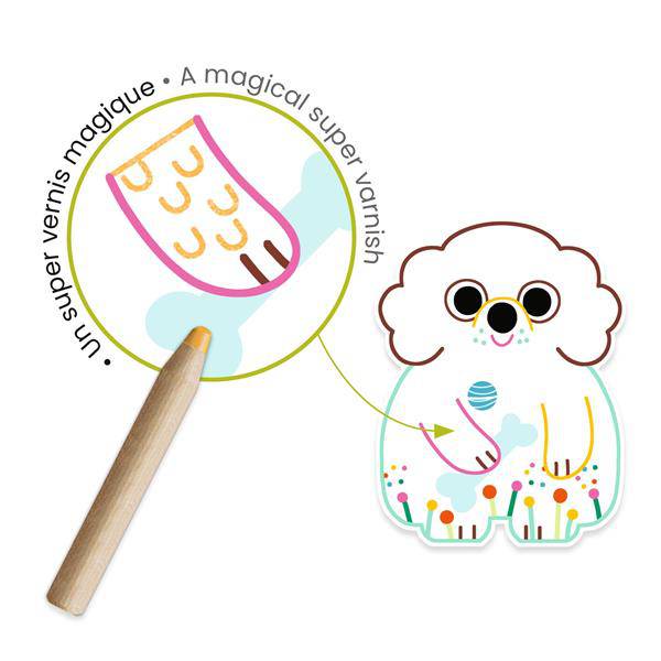 Colour Reveal Pictures - Domestic Animals - Parkette.