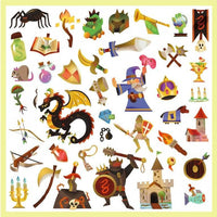 Medieval Fantasy Metallic Stickers - Parkette.