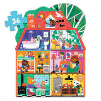Giant Puzzle - The Little Buddies' House (36 pcs) - Parkette.