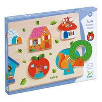 Coucou House Wooden Puzzle - Parkette.