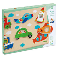 Coucou Vroum Wooden Puzzle - Parkette.