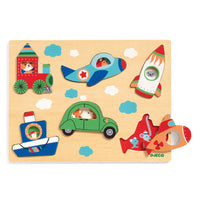 Coucou Vroum Wooden Puzzle - Parkette.