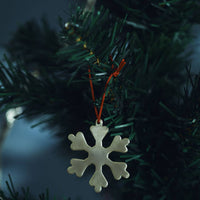 Silver Plated Snow Flake Ornament (B) - Parkette.