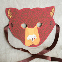 Bear Mask Greeting Card - Parkette.