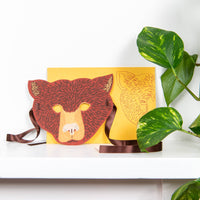 Bear Mask Greeting Card - Parkette.