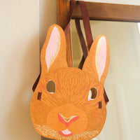 Rabbit Mask Greeting Card - Parkette.
