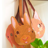 Rabbit Mask Greeting Card - Parkette.