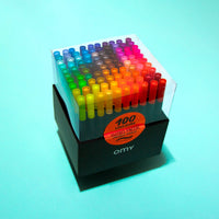 Gift Box of 100 Double Tip Markers - Parkette.
