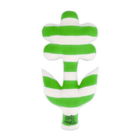Flower Pillow in Green White Stripe - Parkette.