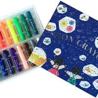 Kokuyo Neon Crayons - Parkette.