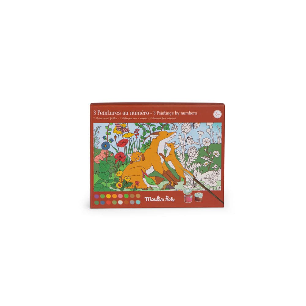 Coffret de peintures aux numéros - Le Jardinier Les Jardins du Moulin -  Moulin Roty