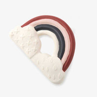 Apres la Pluie Natural Rubber Rainbow Teething Ring - Parkette.