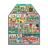 My School is Cool 100 Piece Puzzle House-shaped Puzzle - Parkette.