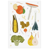 Organic Fruits and Veggies Temporary Tattoos - Parkette.