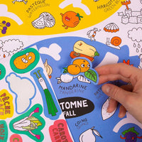 OMY School Fruits and Vegetables Poster - Parkette.