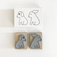 Mini Stamps - Dog and Wind - Parkette.