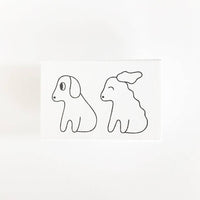 Mini Stamps - Dog and Wind - Parkette.