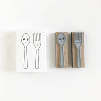Mini Stamps - Spoon and Fork - Parkette.
