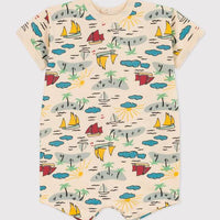 PRINTED JERSEY PLAYSUIT - Parkette.