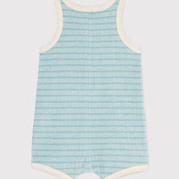 STRIPED TERRY PLAYSUIT - Parkette.