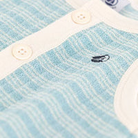 STRIPED TERRY PLAYSUIT - Parkette.